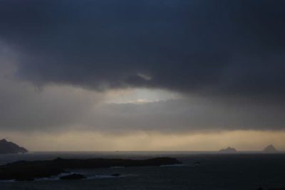 Skellig Michael in the distance, Ring of Kerry
