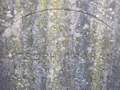 Headstone of Joseph Graham, Grange Presbyterian Church cemetery